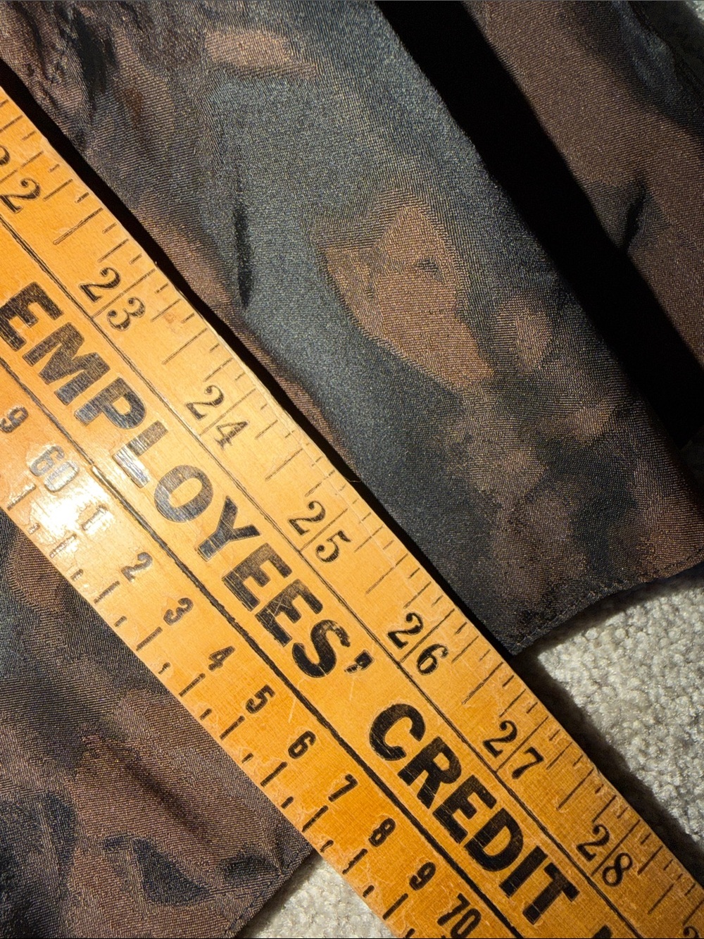 Talbots Black and Brown Floral Jacquard A-line Skirt size 6 - Picture 9 of 9